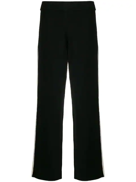 Theory High Waisted Trousers In Black | ModeSens