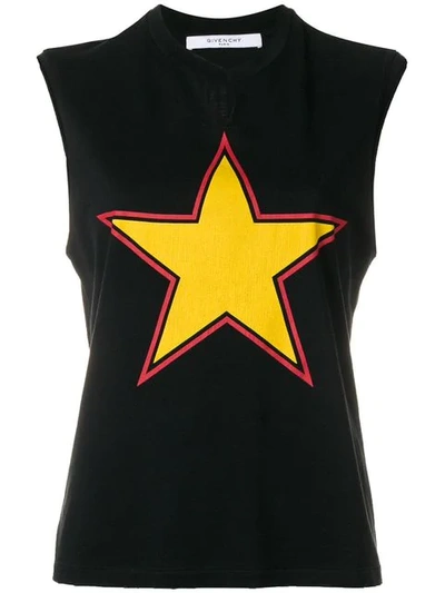 Givenchy Star Print Top In Black