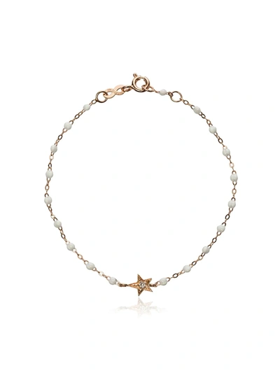 Gigi Clozeau 18kt Rose Gold Star Diamond And Rose Gold Bracelet In White