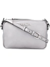 Prada Logo Crossbody Bag - Grey