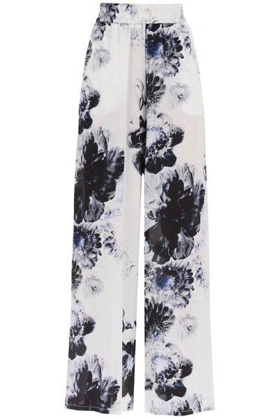 Alexander Mcqueen Orchid Pajama Pants In Multi-colored