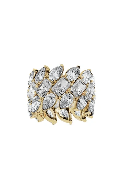 Jennifer Fisher Mixed Cut Lab Created Diamond Eternity Ring In 18k Yellow Gold