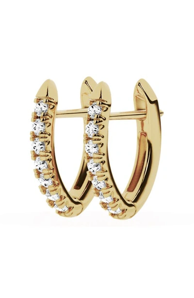 Jennifer Fisher Lab Created Diamond Hoop Earrings In 18k Yellow Gold