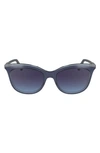 Longchamp 53mm Gradient Cat Eye Sunglasses In Avio/ Crystal