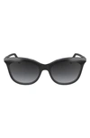 Longchamp 53mm Gradient Cat Eye Sunglasses In Black/ Grey