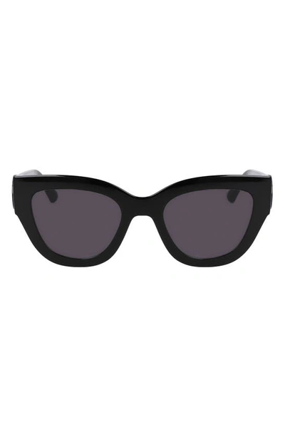 Longchamp 52mm Cat Eye Sunglasses In Black