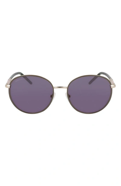 Longchamp 53mm Gradient Round Sunglasses In Gold