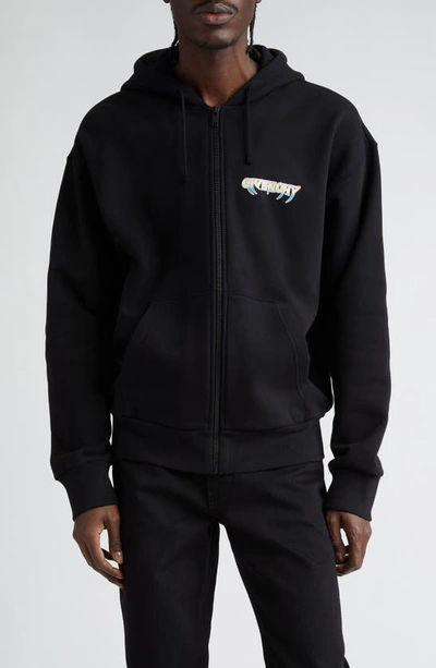 Givenchy World Tour Cotton Fleece Hoodie In Black
