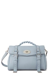 Mulberry Alexa Leather Satchel In Poplin Blue