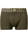 Versace Grecca Waistband Boxers - Green