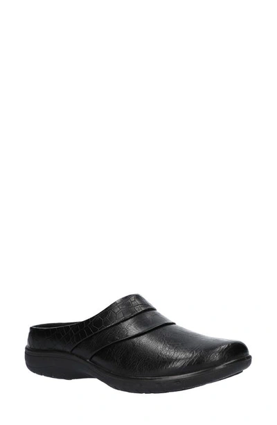 Easy Street Swing Comfort Mule In Black/croco