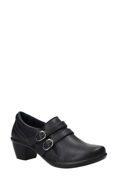 Easy Street Stroll Faux Leather Clog In Black