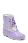 Olivia Miller Kids' Duck Boot In Purple