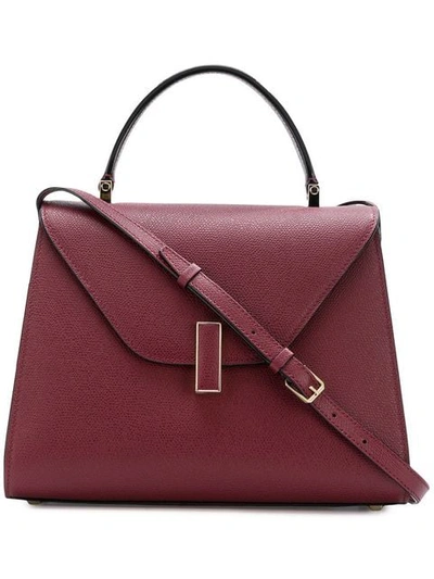 Valextra Iside Crossbody Bag In Red