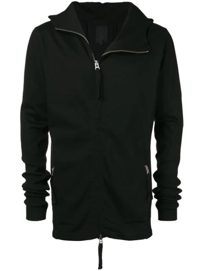 Thom Krom Zipped Hooded Jacket In Black
