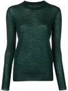 Joseph Long-sleeve Fitted Sweater - Green
