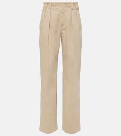 Brunello Cucinelli Pleated Jeans In Beige