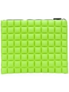 No Ka'oi Chocolate Bar Quilted Clutch In Green