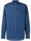 Borriello Micro Print Shirt - Blue