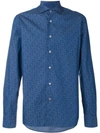 Borriello Floral Shirt In Blue