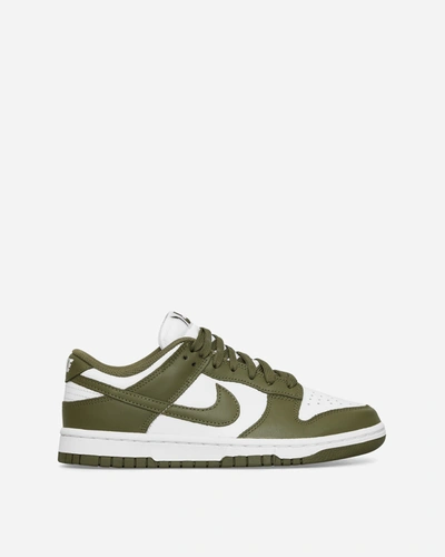 Nike Wmns Dunk Low Retro Sneakers White / Medium Olive In Multicolor