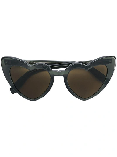 Saint Laurent Eyewear Heart-shaped Sunglasses - Green