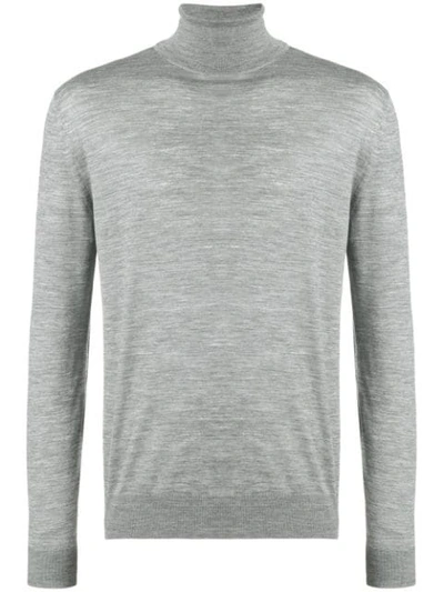 Prada Roll Neck Jumper In Grey