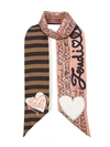 Fendi Touch Of Fur Wrappy Scarf - Pink