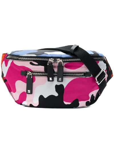 Valentino Garavani Camoushuffle Belt Bag In Multicolored