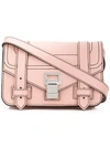Proenza Schouler Ps1+ Deep Blush Grainy Leather Mini Crossbody Bag In Pink