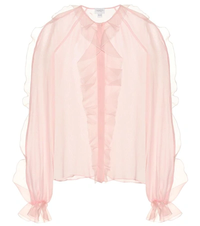 Giambattista Valli Silk Blouse In Pink