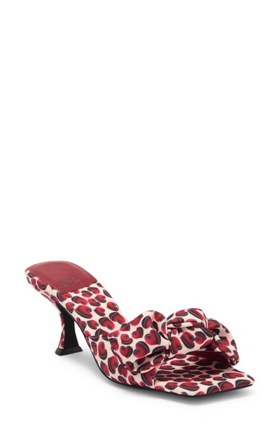 Jeffrey Campbell Sweets Slide Sandal In Red Hearts