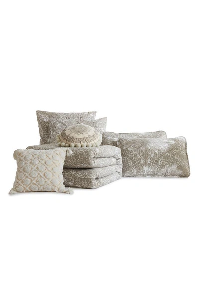 Southshore Fine Linens Ashanti 7-piece Quilt Set In Bone