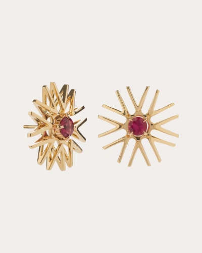 Ara Vartanian Women's Rubellite Pulsar Stud Earrings In Gold