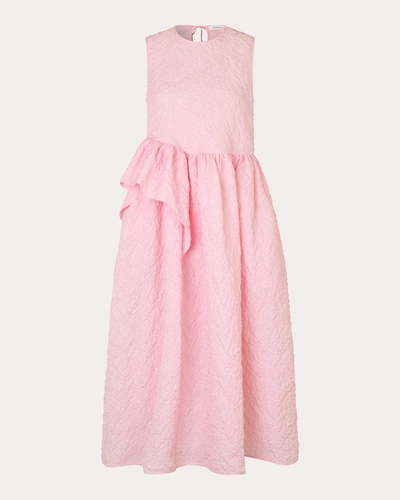 Cecilie Bahnsen Grappolo Matelassé Pink Ditte Dress Pink