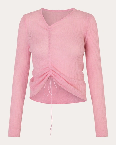 Cecilie Bahnsen Ussi Soft Knit Pullover Soft Pink Xs
