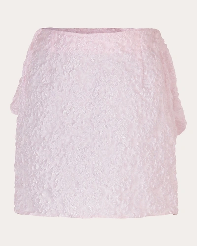 Cecilie Bahnsen Women's Vailis Grasmere Matelassé Skirt In Pink