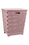 Mind Reader Foldable Laundry Hamper In Pink
