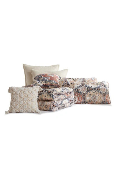 Southshore Fine Linens Kilim 7-piece Oversized Quilt Bedding Set In Natural