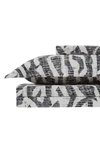 Southshore Fine Linens Khari Reversible Duvet & Sham Set In Charcoal