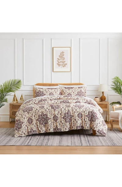 Southshore Fine Linens Persia Duvet Cover Set In Eggplant