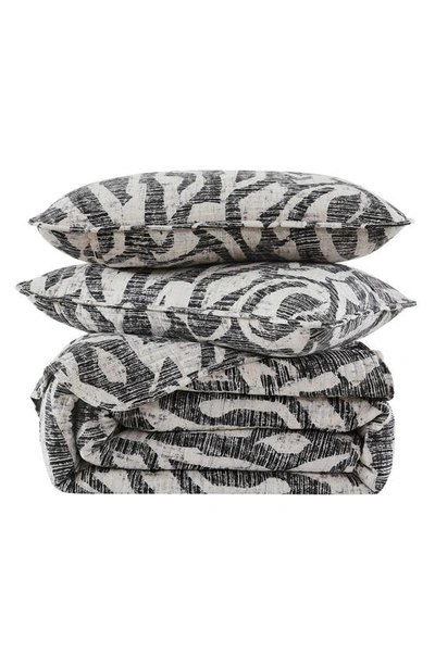 Southshore Fine Linens Khari Quilt & Sham Set In Charcoal