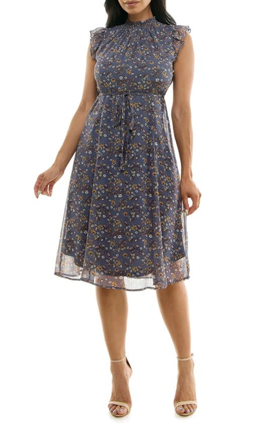nina leonard smock chiffon midi dress Smock Chiffon Midi Dress  On Sale Now with Up to 36% Off