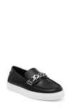 J/slides Nyc Loafer Slip-on Sneaker In Black Luxe Leather