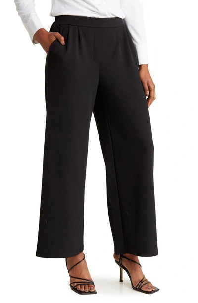 Nordstrom Rack Microstretch Pull-on Pants In Black