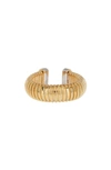 Meshmerise Textured Diamond Ring In Gold