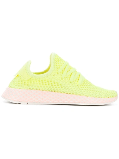 Adidas Originals Deerupt Sneakers In Yellow And Lilac - Yellow