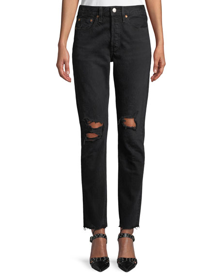 levi's 501 skinny black listed