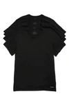 Calvin Klein 3-pack Cotton Crew Neck T-shirt In 001 Black