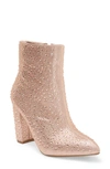 Top Guy Shoes Brazil Pointy Toe Boot In Rose Gold